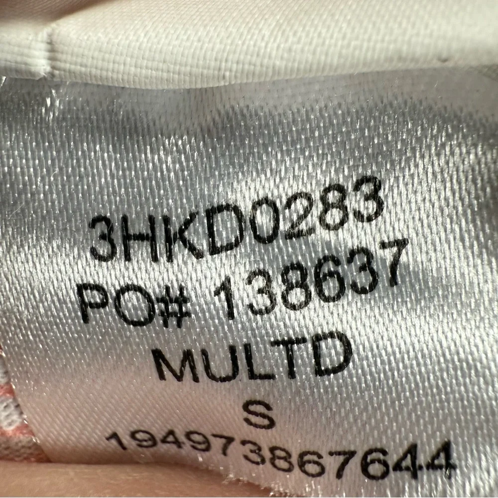 Hurley Tie-Dye Sleeveless T-Shirt Dress - Coral and Mint Size Small - Picture 7 of 7